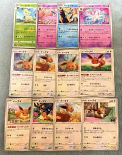 イーブイ ニンフィア エーフィ リーフィア グレイシア 12枚セット