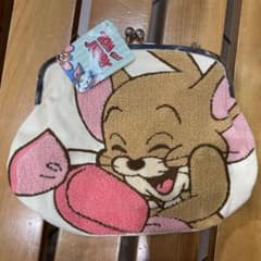 【プライズ品】トムとジェリー　刺繍がま口ポーチ（ショルダー付き）のサムネイル