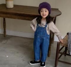 韓国子ども服　サロペット　デニムのサムネイル