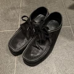 【入手困難】ワコマリア×クラークス ワラビー 23ss 蛇柄 クロコダイル 入手困難】ワコマリア×クラークス ワラビー 23ss 蛇柄