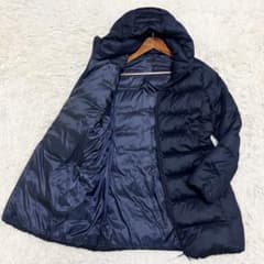 美品✨ユニクロ ウルトラライトダウンストレッチフーデットコート 2way 濃紺 美品✨ユニクロ ウルトラライトダウンストレッチフーデットコート 2way