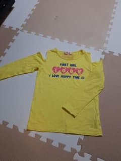 イエロー 長袖Tシャツ FIRST GIRLのサムネイル