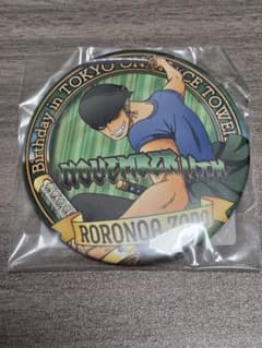 ONE PIECE ゾロ バースデー缶バッジ 2017 東京ワンピースタワー - メルカリ