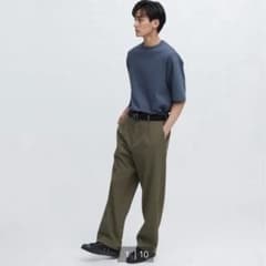 ユニクロ　タックワイドパンツ　UNIQLOのサムネイル