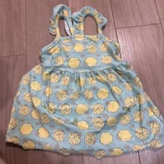 レモン柄 水着 子供　100cmのサムネイル