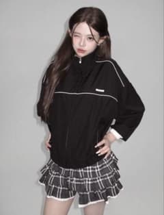 andwang Varsity Ribbon Jacket blackのサムネイル