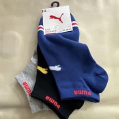 PUMA キッズスニーカーソックス 3足セット 23~25cmのサムネイル