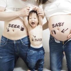 【キッズ付きファミリー】マタニティ タトゥーシールのサムネイル
