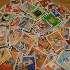 使用済み切手 年賀切手 150枚のサムネイル