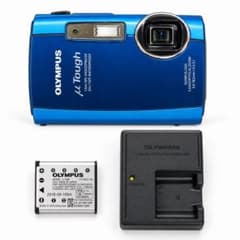 OLYMPUS TOUGH-3000ブルー 防水デジカ メ 動作確認済 充電器付のサムネイル