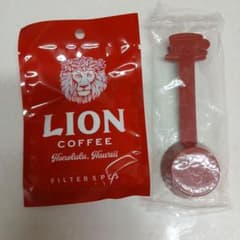 LION COFFEE ドリップフィルター 5枚クリップ付　計量スプーン　ハワイのサムネイル