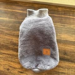 鎌倉ドッグ　グレー フリース犬服 Mサイズのサムネイル