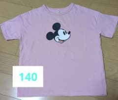 ディズニー　ミッキー♡半そでTシャツ♪　ピンク☆　140cmのサムネイル