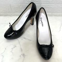 repetto ☆レペット☆ 厚底 エナメル リボンパンプス 37 23.5cm - メルカリ