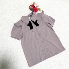 極美品 ROJITA ロジータ(F)半袖 ブラウス セレモニー
