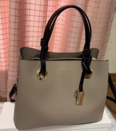 【美品】マーキュリーデュオ メタルアイレット　ミニハンドバッグ ベージュのサムネイル