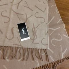 ストール　ひざ掛け　イヴサンローラン イヴ・サンローラン ウール ひざ掛け ストール ショール - メルカリ