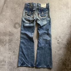 10s Edwin BLUE TRIP 503 シンチバック フレアデニムパンツのサムネイル