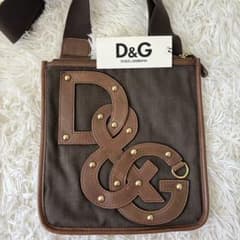 タグ付★ D&G ドルチェ&ガッバーナ ショルダーバッグ BIGロゴ Y2K 茶 タグ付☆ D&G ドルチェ&ガッバーナ ショルダーバッグ BIGロゴ Y2K 茶