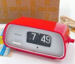 希少 稼働】セイコー 時計 パタパタ 昭和レトロ 箱付き DZ634 激レア