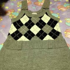 ByeBye♡アーガイルニットワンピのサムネイル