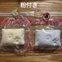 taoniniスクイーズ 大　枕　粉付き　白　水色2点セットのサムネイル