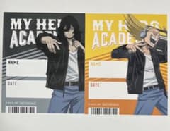 ヒロアカ アニメイト特典 スタッフパス風ステッカー 2種セットのサムネイル