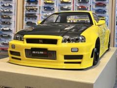 タミヤラジコン日産スカイラインGT-R R34 塗装済 スペアボディメタリック黄 タミヤラジコン日産スカイラインGT-R R34 塗装済 スペアボディ