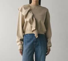 STYLEMIXER 長袖 ニット アシンメトリーフリルニット　秋服のサムネイル