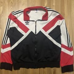 adidas トラックジャケット DESCENTE製 日本製 トレフォイル90s - メルカリ