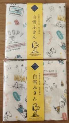 【新品未使用】おかいものSNOOPYオリジナル☆白雪ふきんのサムネイル