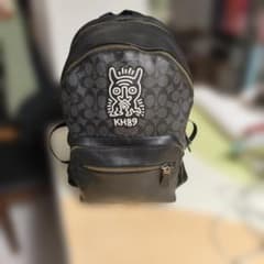 Coach 黒レザーリュックのサムネイル