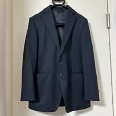 ネイビー シングルブレスト テーラードジャケットのサムネイル