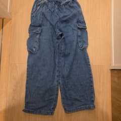 GU デニムカーゴパンツ 150cmのサムネイル