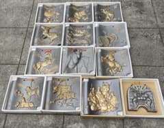 干支瓦 七福神 鬼 瓦 古美術品 骨董品 山口吉旺 筒井英造 縁起物開運 工芸品 干支瓦 七福神 鬼 瓦 古美術品 骨董品 山口吉旺 筒井英造 縁起物開運
