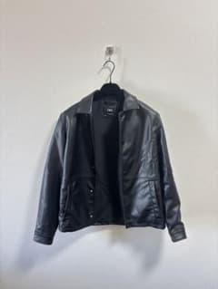ZARA ブラック シングルフェイクライダースジャケット S - メルカリ