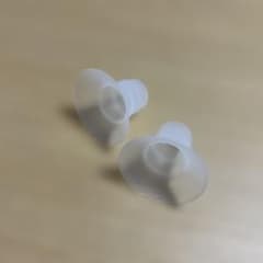 22mm 母乳パンプ用 透明フロスト フランジインサート 2個セットのサムネイル