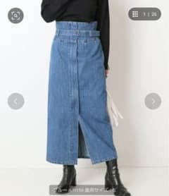 値下げしました！JOINT WORKS デニムミディタイトスカートのサムネイル