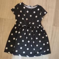 H&M キッズ 半袖ワンピース 110/116 水玉
