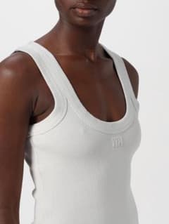 美品 Alexander Wang リブタンクトップ ノースリーブ ライトグレー