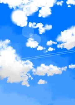 画伯による夏の空のサムネイル