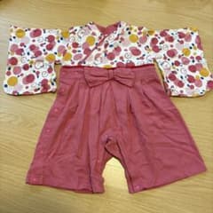 ベビー 袴 ロンパース 70cm キティ柄のサムネイル