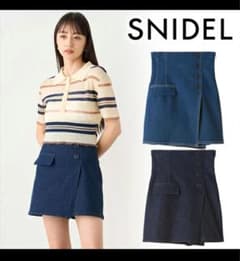 snidel サイドボタンデニムスカショーパンのサムネイル
