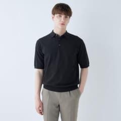 《新品》SUIT SELECT 5分袖 コットンブレンド レトロ ポロシャツのサムネイル