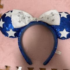 東京ディズニーリゾート カチューシャ スパンコール ブルーのサムネイル