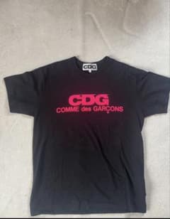 美品】コムデギャルソン CDG Tシャツ ブラック ピンクL - メルカリ