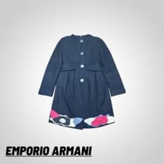 EMPORIO ARMANI 花柄刺繍 ロングコート 40 イタリア製アルマーニのサムネイル