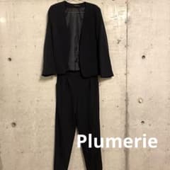 美品☆Plumerie ノーカラー セットアップ ネイビー L フォーマルのサムネイル
