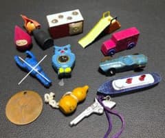 グリコのおまけ 戦前～ 木製 ブリキ製 メダル 鉄人など 昭和レトロ