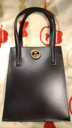 2071 カルティエ Cartier パンテールドゥカルティエ ハンドバッグ 黒 
